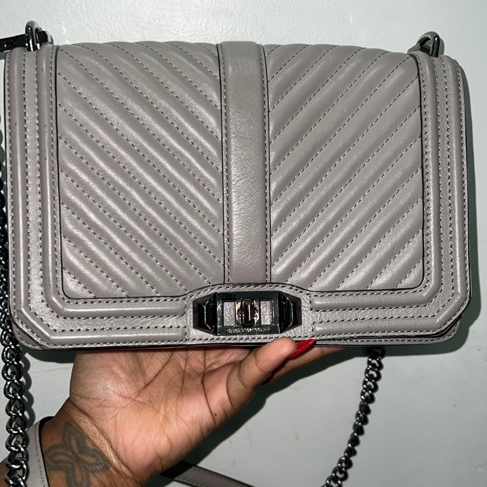 Rebecca Minkoff Love Crossbody Bag Grey